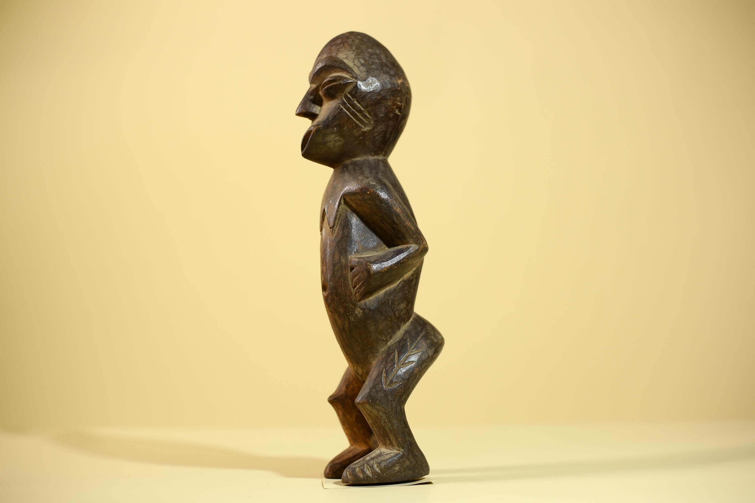 An African Sculpture Statue Carved Tribal Figure Old Wood Ethnographic Art-G6042