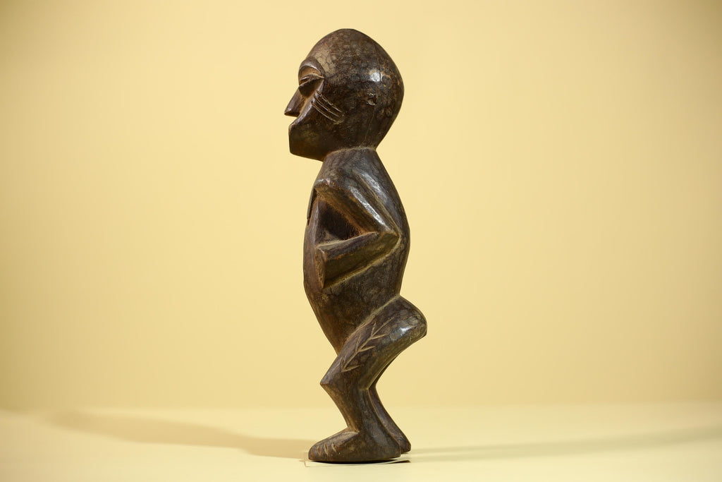 An African Sculpture Statue Carved Tribal Figure Old Wood Ethnographic Art-G6042