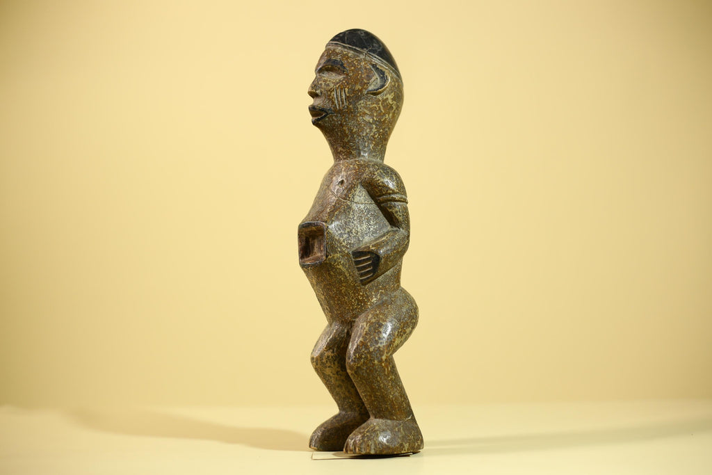 Vintage African Tribal Wood Statue Hand Carved Rustic Primitive Art Figure-G6044