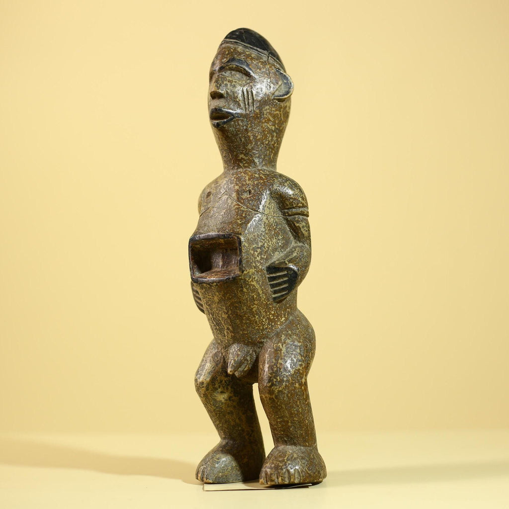 Vintage African Tribal Wood Statue Hand Carved Rustic Primitive Art Figure-G6044