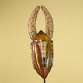 Baule African Mask Wooden Tribal Wall Art Vintage African Art-G6159