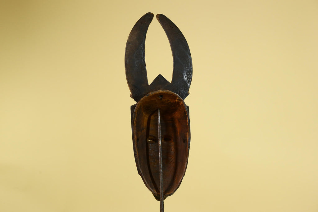 Baule African Mask Wooden Tribal Wall Art Vintage African Art-G6159