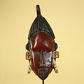 African Wooden Baule Mask – Tribal Wall Art, Côte d’Ivoire Tribal Art-G6163
