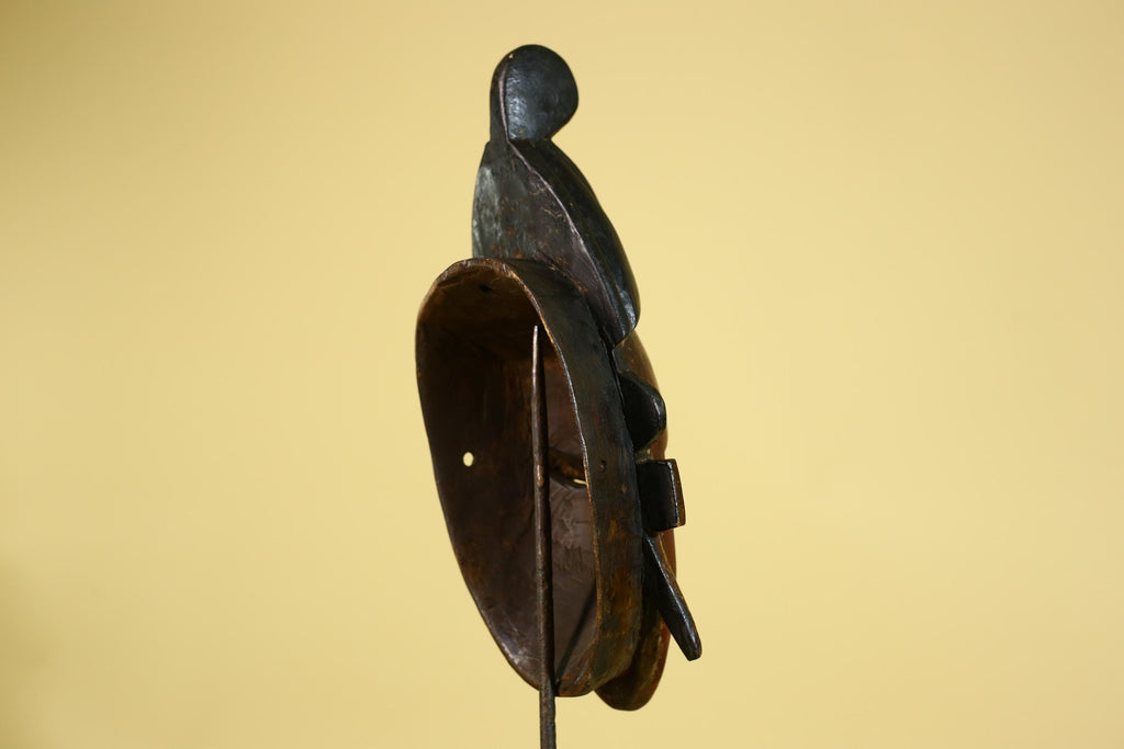 African Wooden Baule Mask – Tribal Wall Art, Côte d’Ivoire Tribal Art-G6163