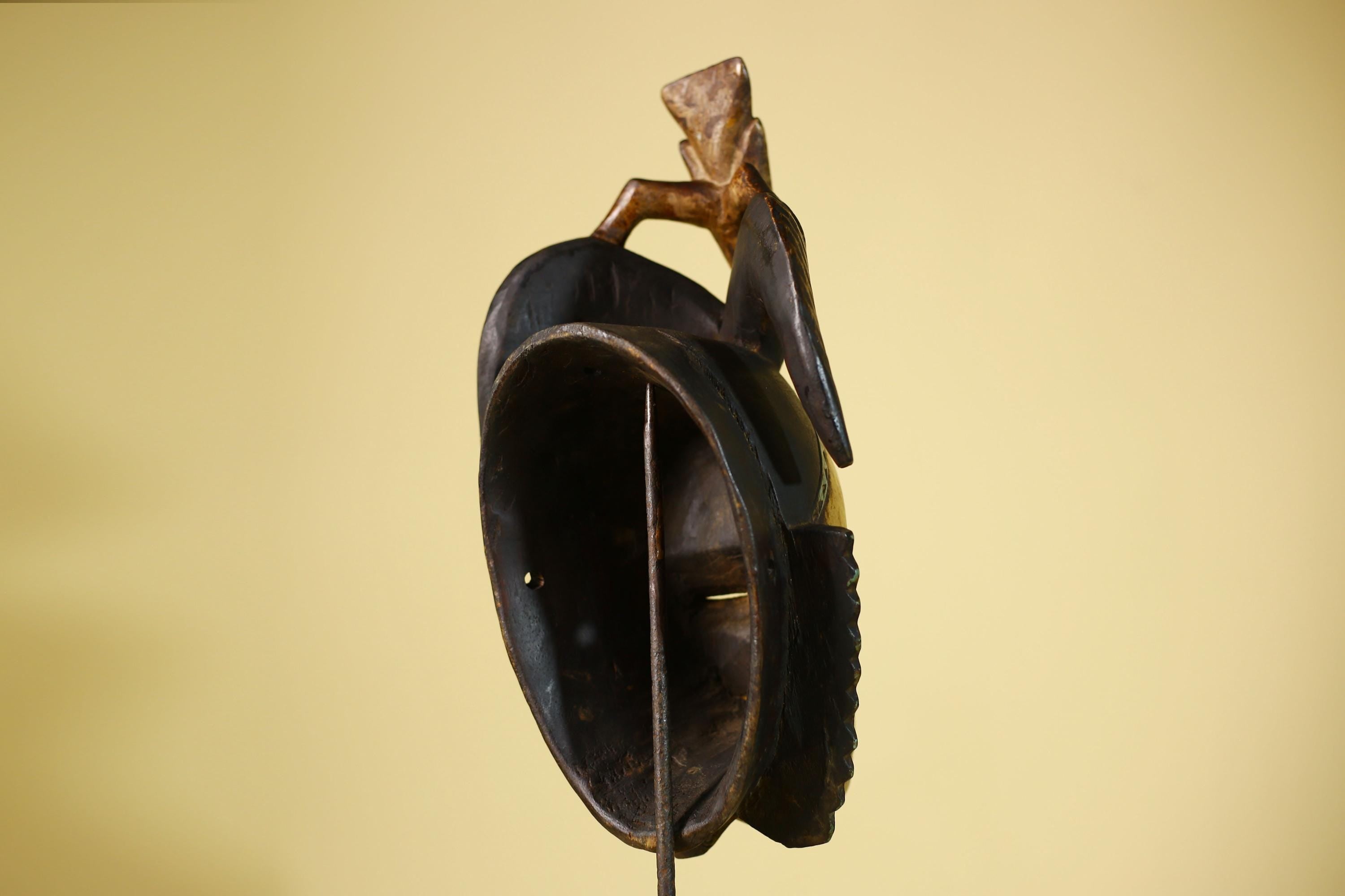 Guro Spirit Mask African Handmade Carved Wood Tribal Art Decor Wall Sculpture-G6068