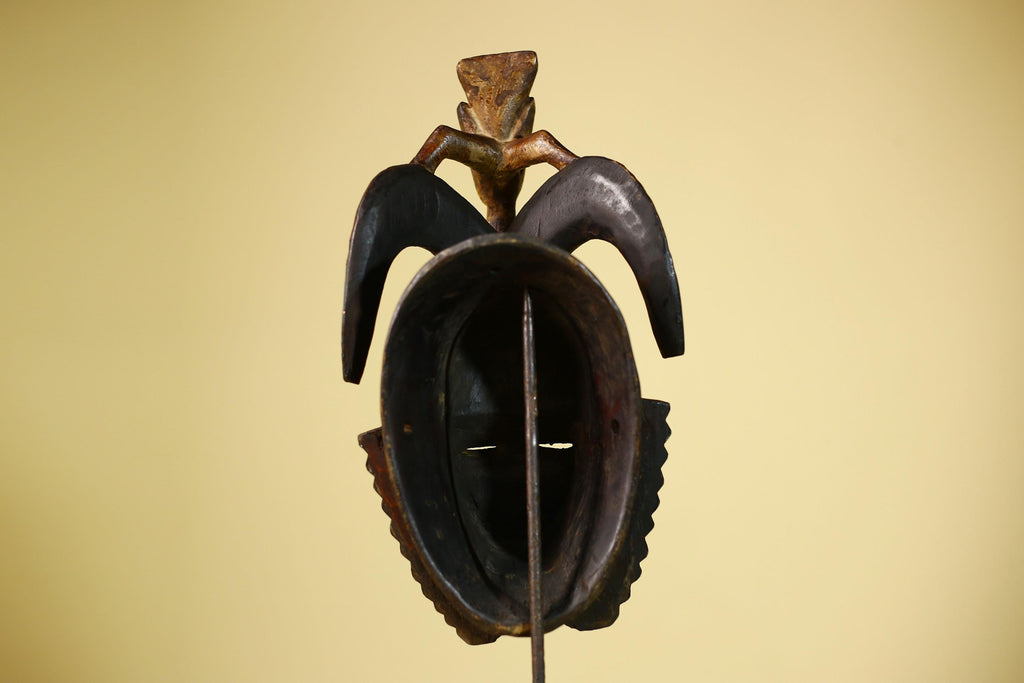 Guro Spirit Mask African Handmade Carved Wood Tribal Art Decor Wall Sculpture-G6068