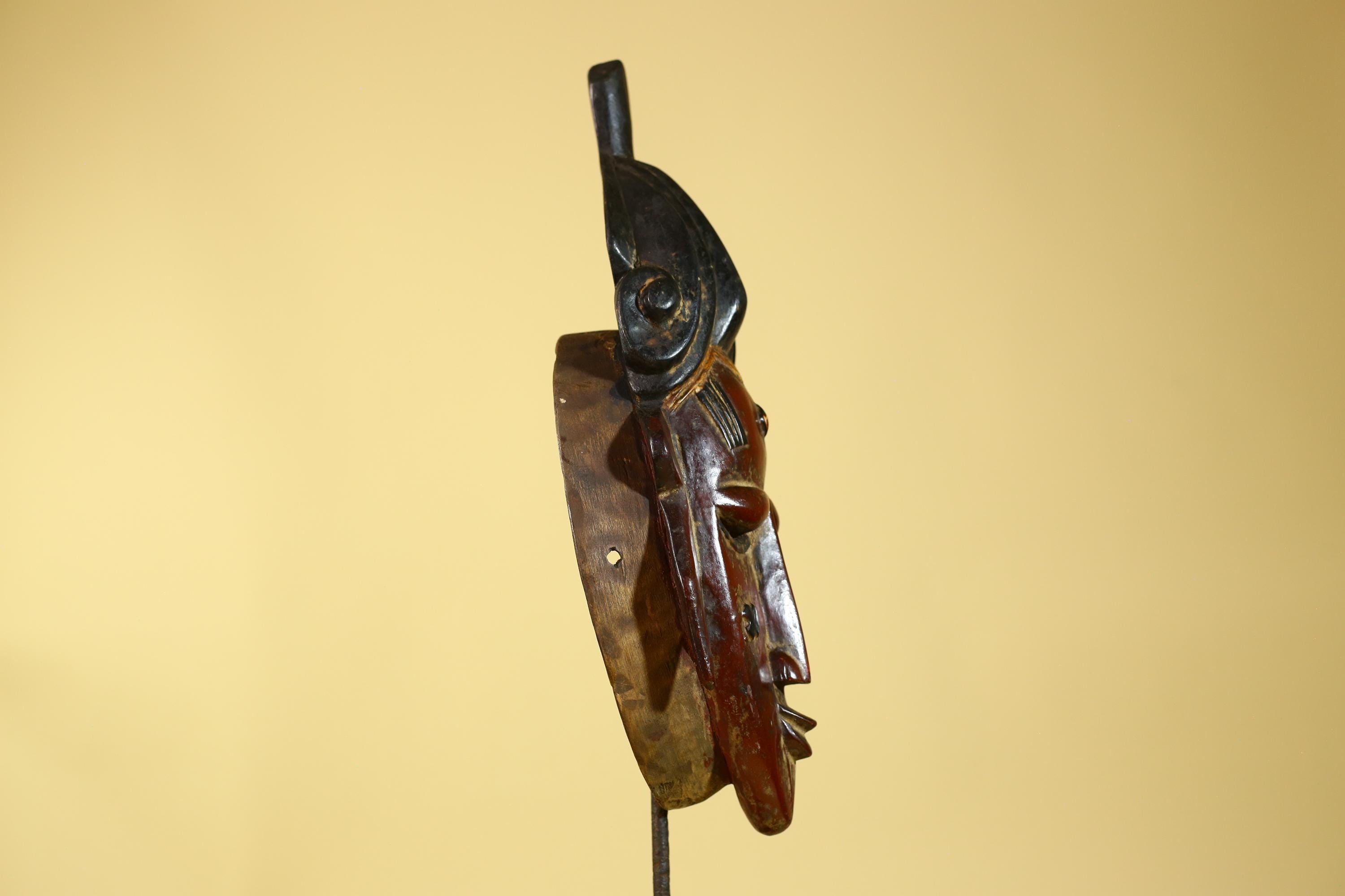 African Mask Baule Style Wooden Tribal Wall Art Handmade-G6176