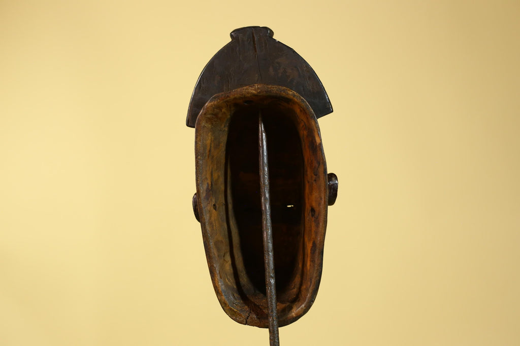 African Mask Baule Style- Wooden Tribal Wall Art Handmade-G6177