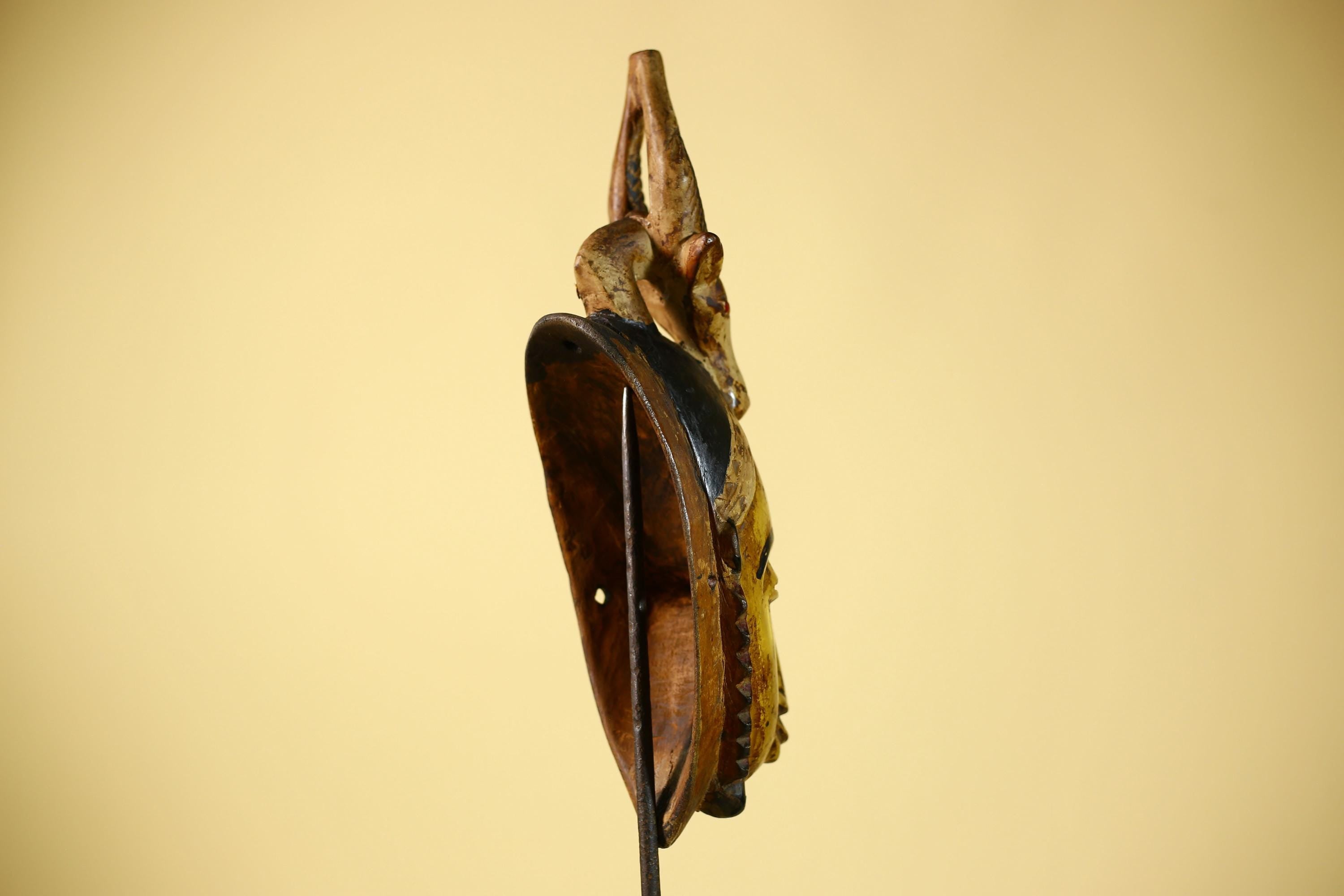 African Mask Guro Antelope Tribal Art Wooden African Mask Wall Art Decor-G6076