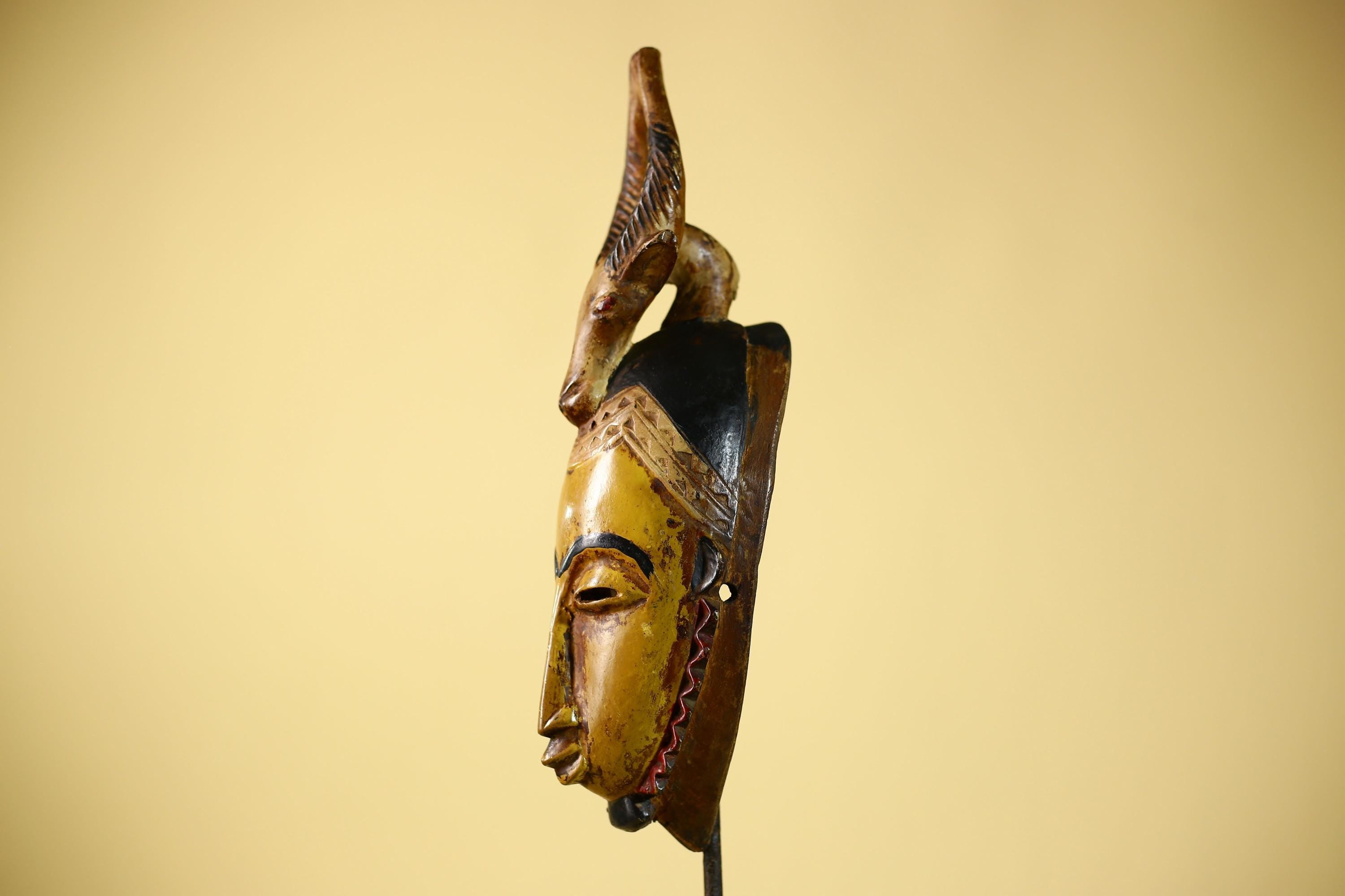 African Mask Guro Antelope Tribal Art Wooden African Mask Wall Art Decor-G6076