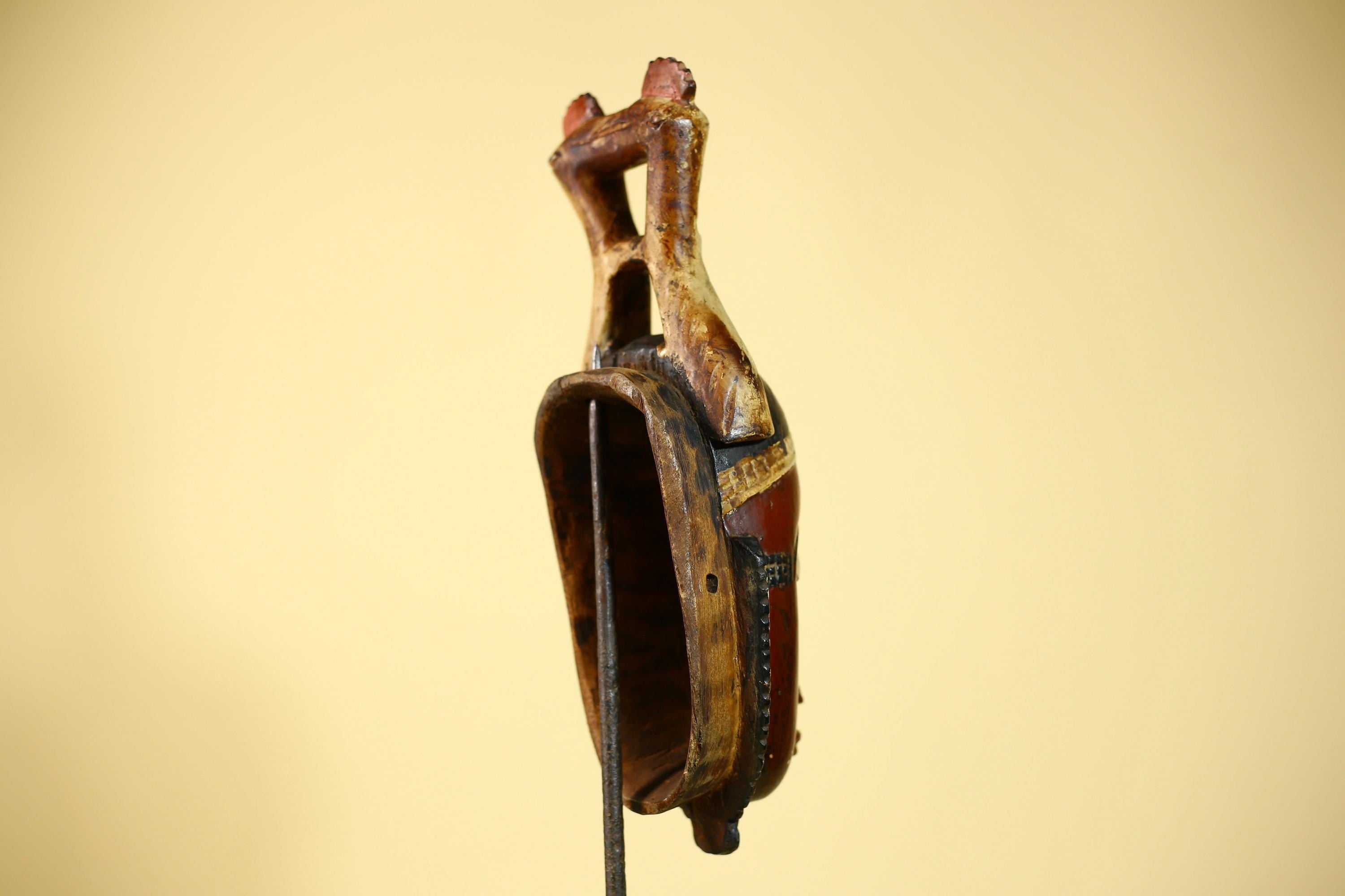 Rare African Mask Guro Vintage Tribal Wooden African Mask Wall Art-G6085