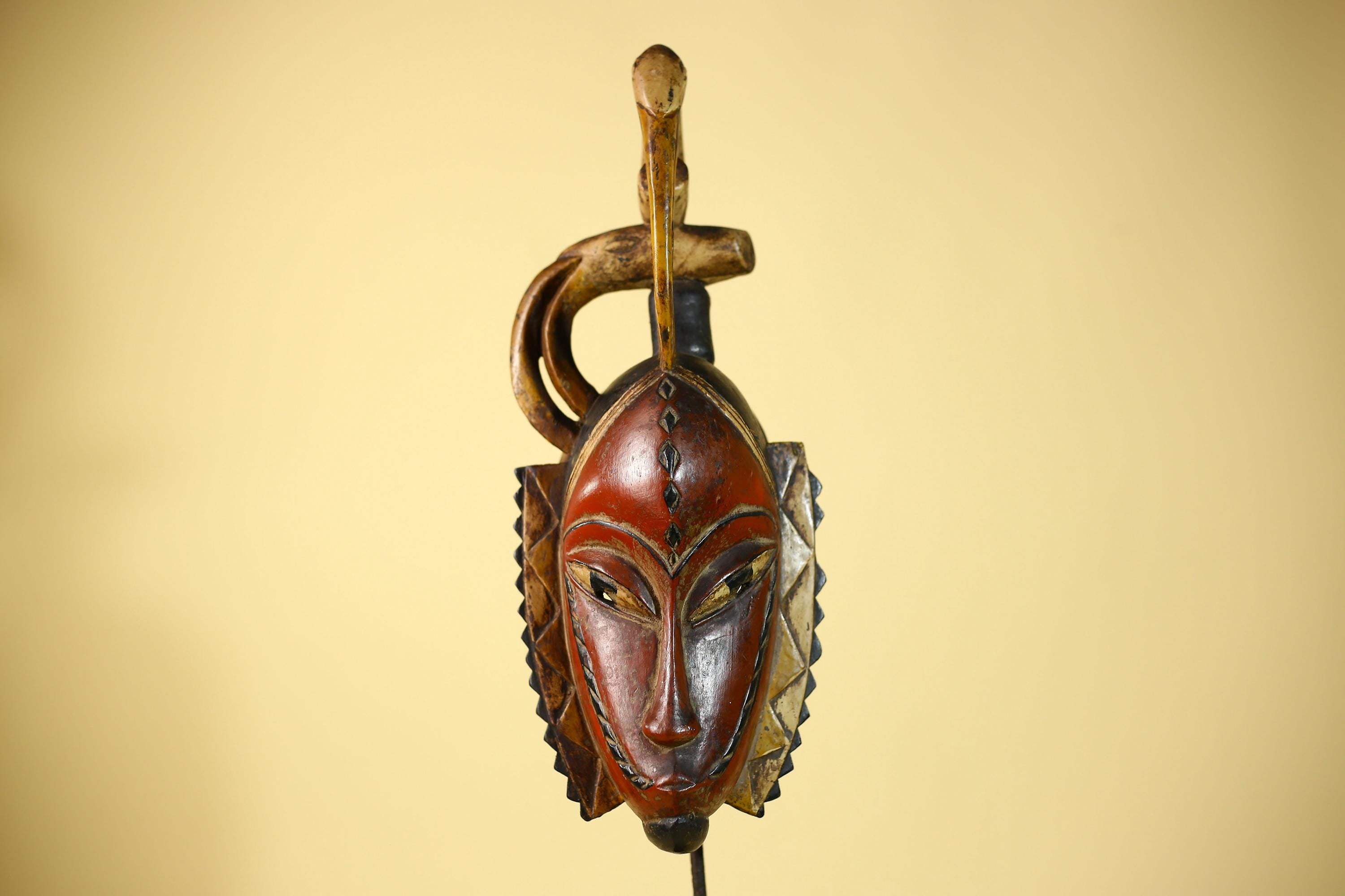 Rare African Mask Guro Tribal Vintage Wooden Mask Wall Art Handmade-G6087