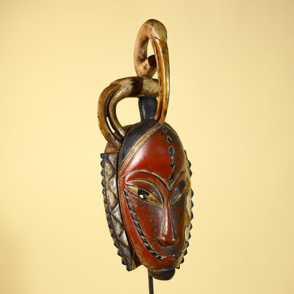 Rare African Mask Guro Tribal Vintage Wooden Mask Wall Art Handmade-G6087
