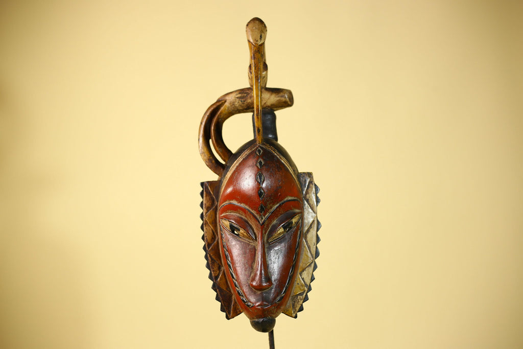Rare African Mask Guro Tribal Vintage Wooden Mask Wall Art Handmade-G6087