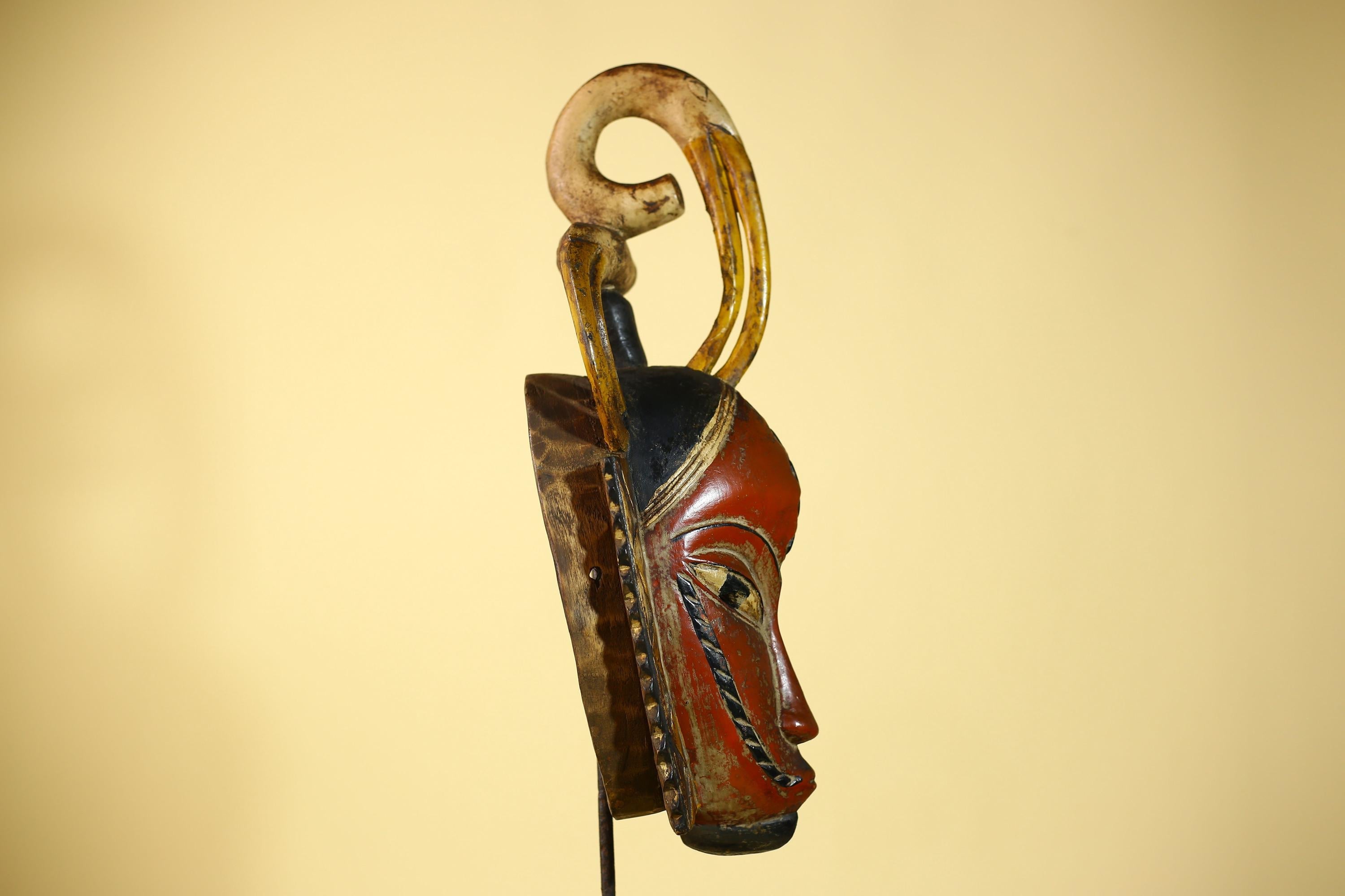 Rare African Mask Guro Tribal Vintage Wooden Mask Wall Art Handmade-G6087