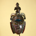 Handmade  African Guro  Tribal Wood African Mask Collectible Wall Art-G6088
