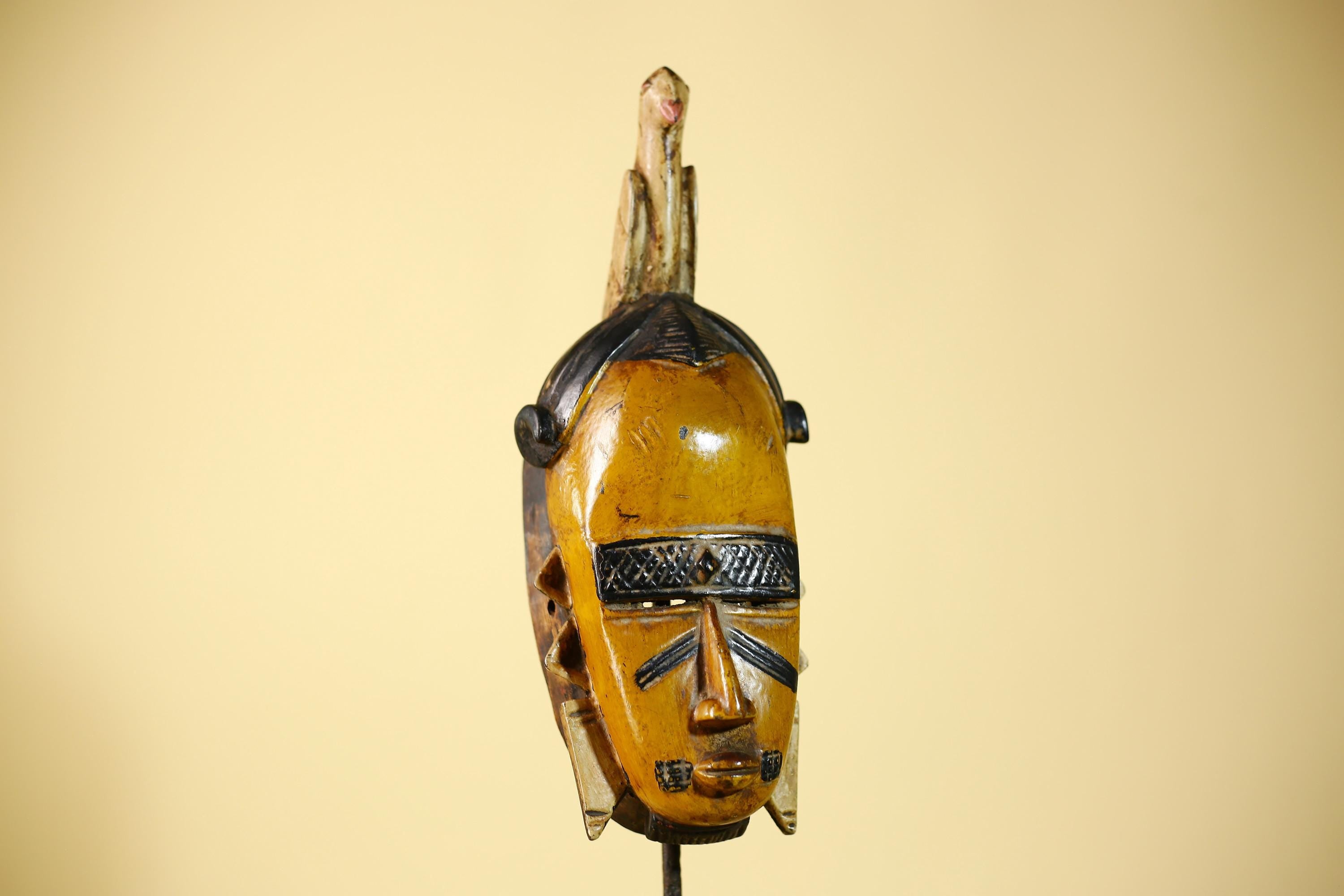 Rare African Mask Wooden Art Tribal Handmade Wall Art-G6099