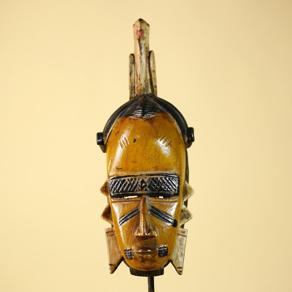 Rare African Mask Wooden Art Tribal Handmade Wall Art-G6099