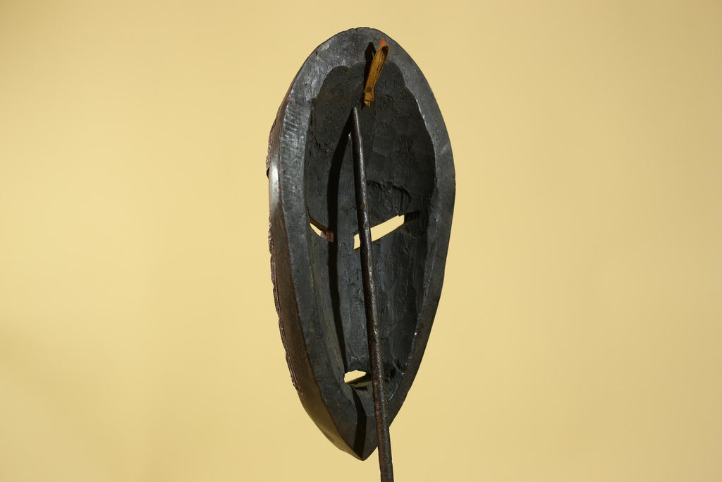 African Mask Tribal Wooden Mask- Wall Art Hand Carved Ceremonial Mask-G6201