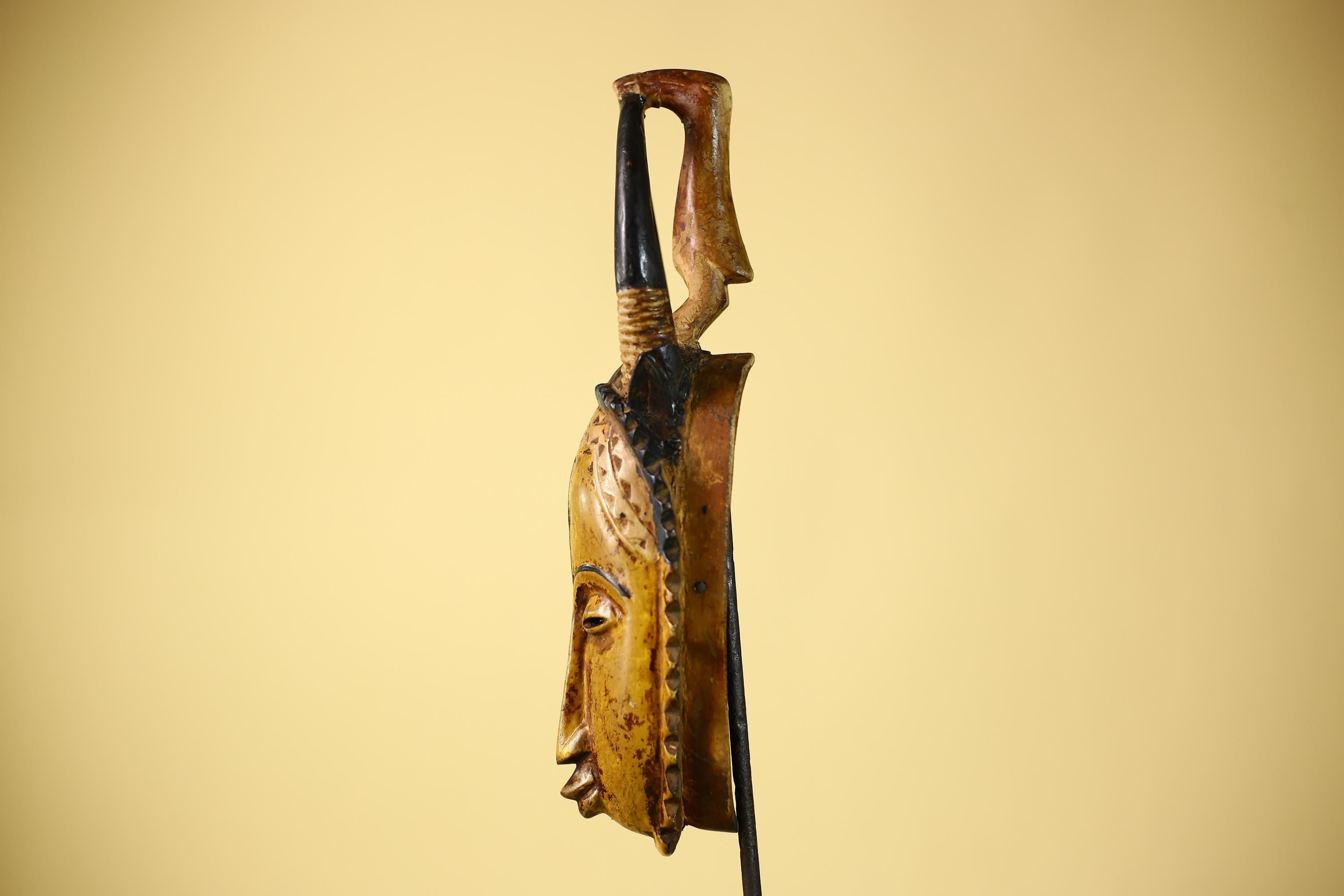Handmade African Wooden  Mask Guro Tribal Art Vintage  Wall Decor-G6102