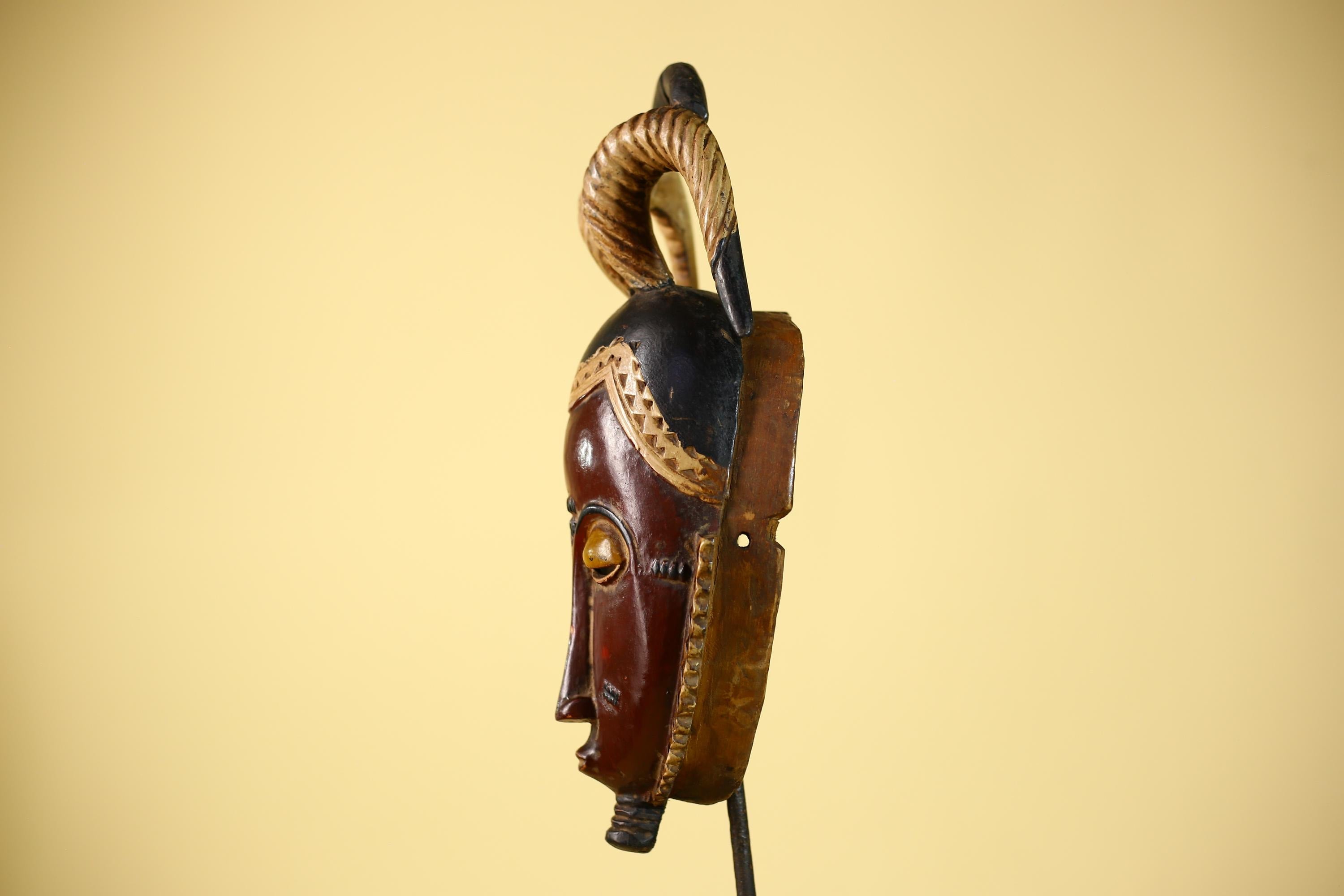 African Mask Guro Wooden African Art Tribal Vintage Wall Decor-G6103