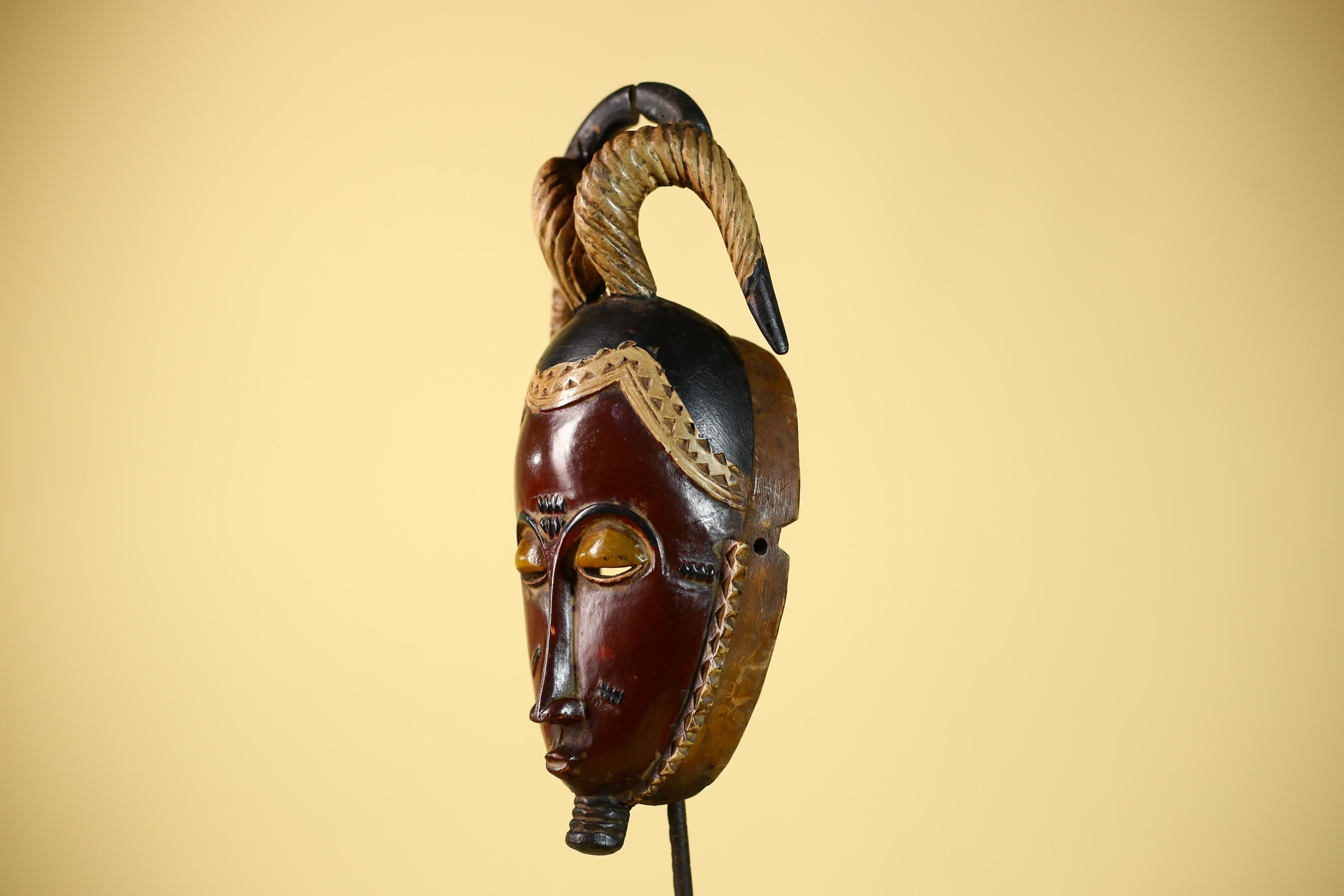 African Mask Guro Wooden African Art Tribal Vintage Wall Decor-G6103