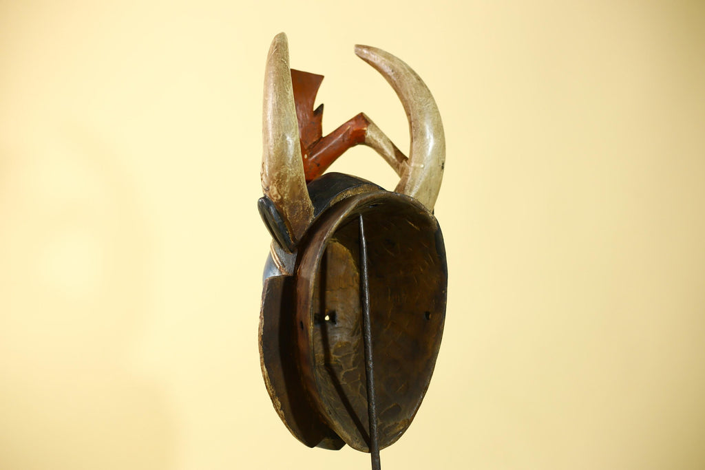 Rare African Mask Guro Wooden Art Handmade Tribal Wall Decor-G6106