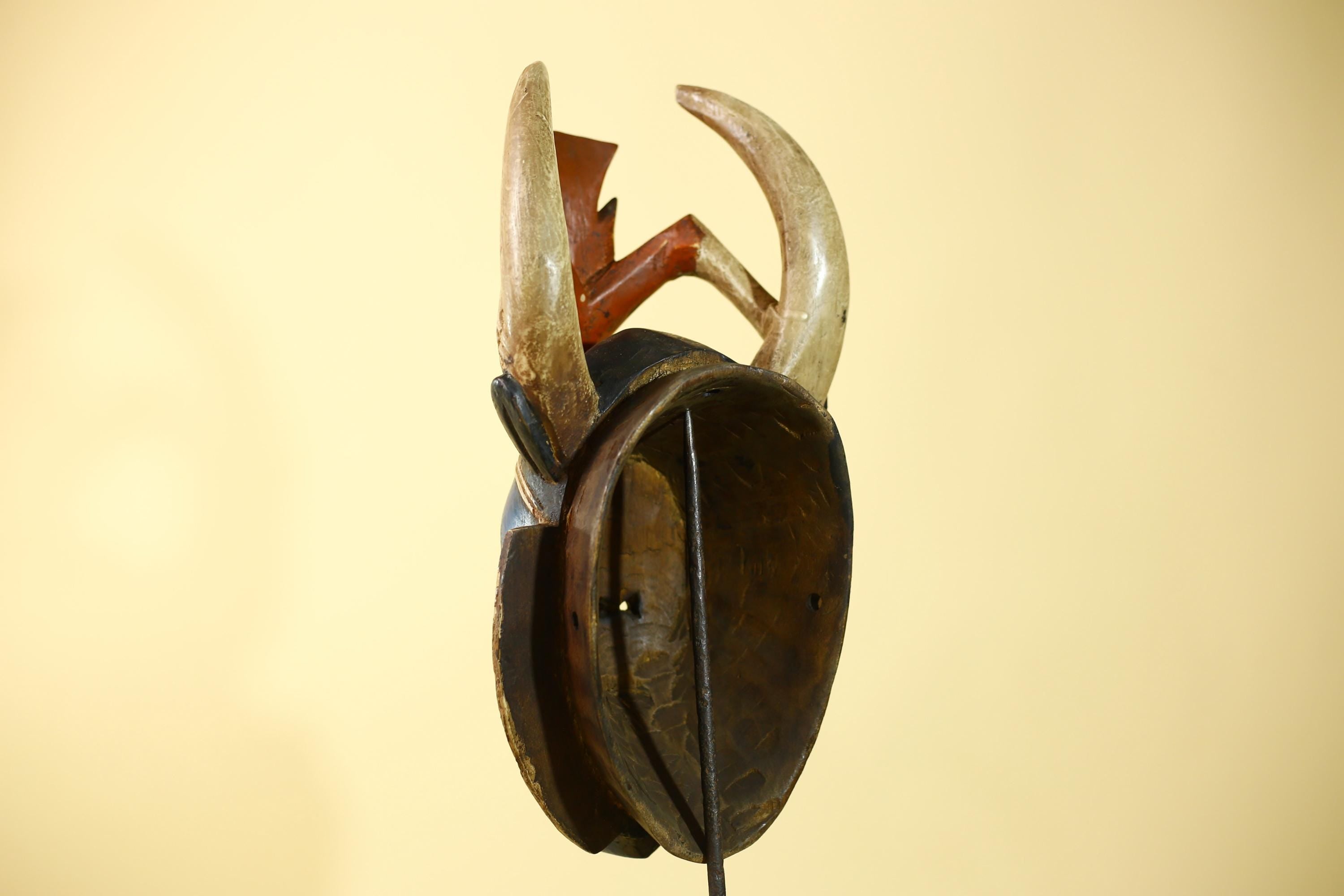 Rare African Mask Guro Wooden Art Handmade Tribal Wall Decor-G6106