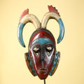 Large African Mask Guro Wooden Tribal Handmade Vintage Wall Art-G6107