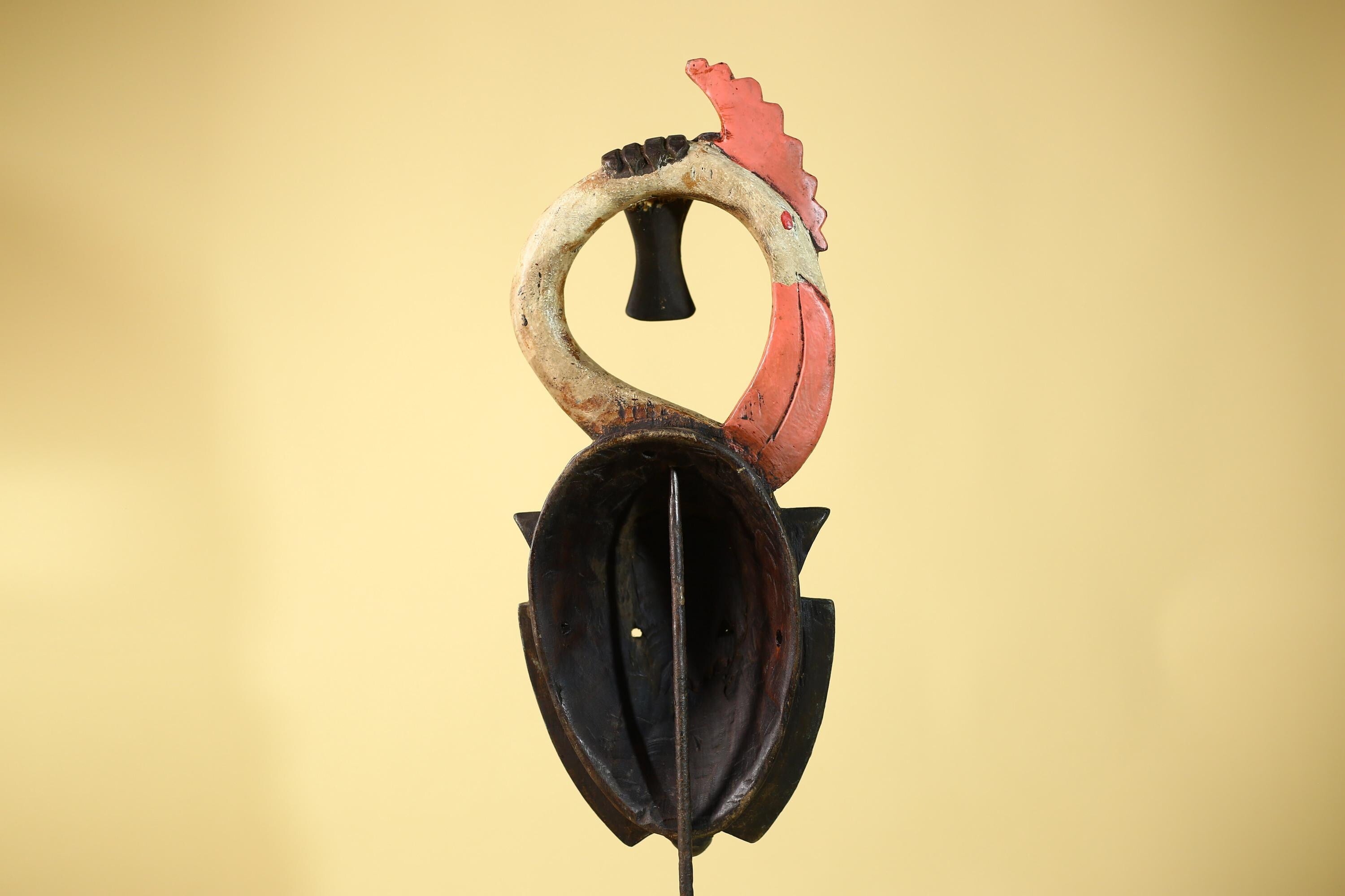 Baule African Mask Wooden Art Handmade Tribal Wall Art-G6109