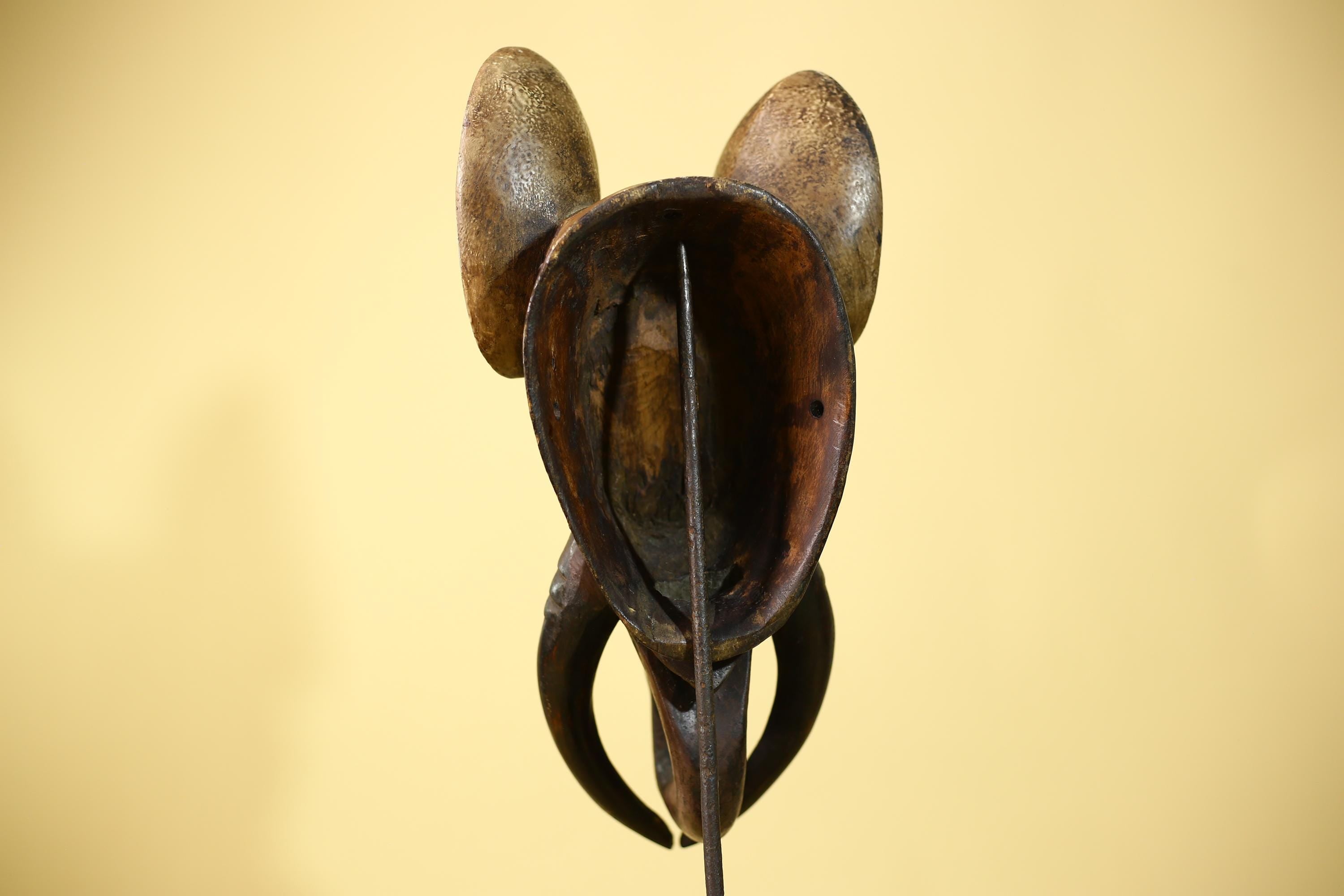 African Elephant Mask Wooden African Art Tribal Wall Decor Large-G6112