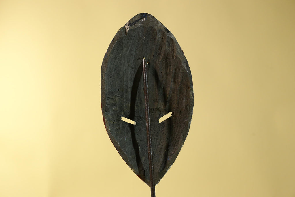 Hand Carved African Face Mask – Painted Wooden Tribal Wall Mask-G6207