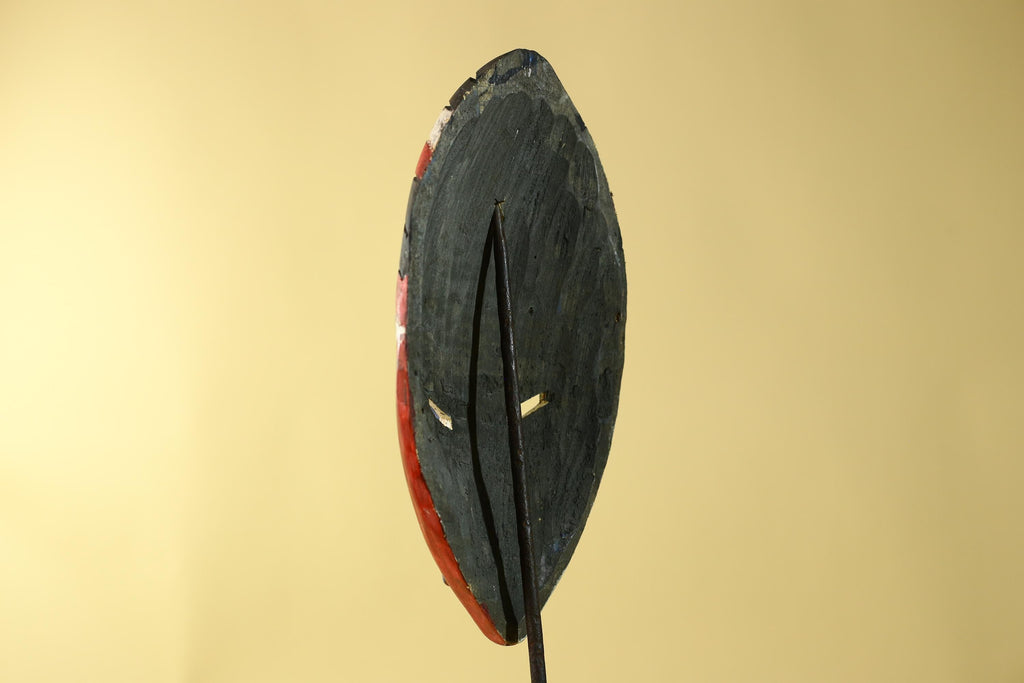 Hand Carved African Face Mask – Painted Wooden Tribal Wall Mask-G6207