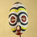African Tribal Wall Mask – Hand Carved Painted Wood Face Mask-G6209