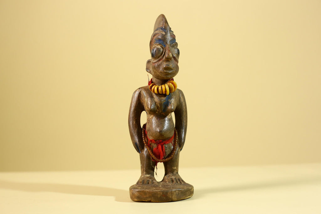 Yoruba Ibeji Figure – Hand Carved African Wooden Statue Tribal Art-G6217