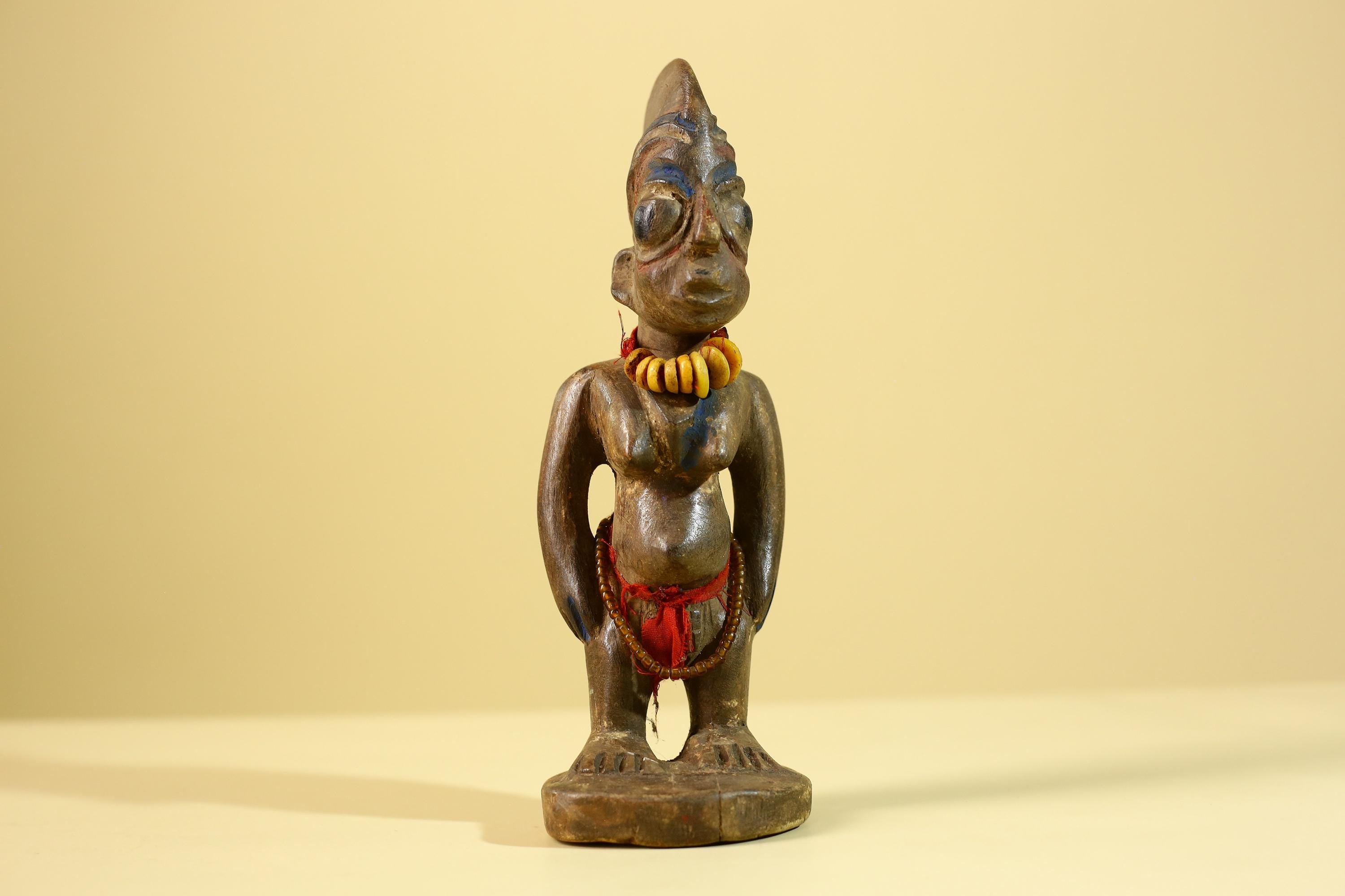 Yoruba Ibeji Figure – Hand Carved African Wooden Statue Tribal Art-G6217