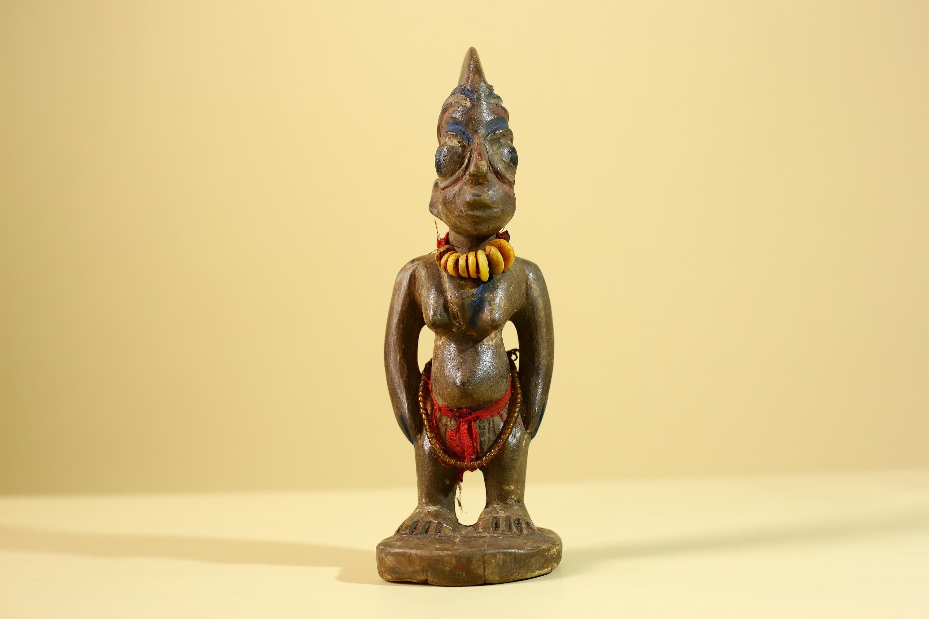 Yoruba Ibeji Figure – Hand Carved African Wooden Statue Tribal Art-G6217