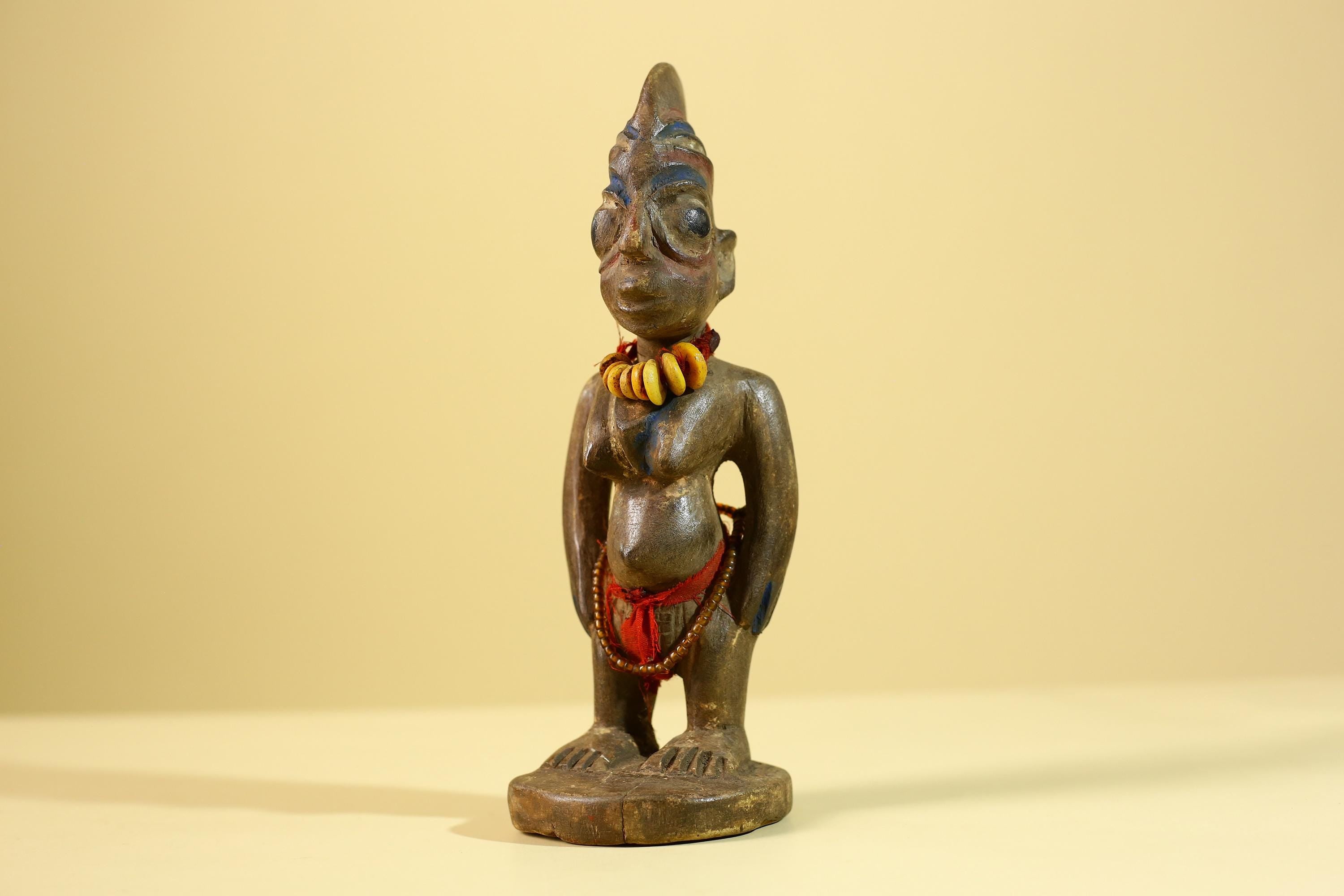 Yoruba Ibeji Figure – Hand Carved African Wooden Statue Tribal Art-G6217