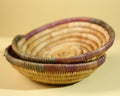 African Handwoven Basket with Lid – Tribal Woven Storage Basket Decor-G6218