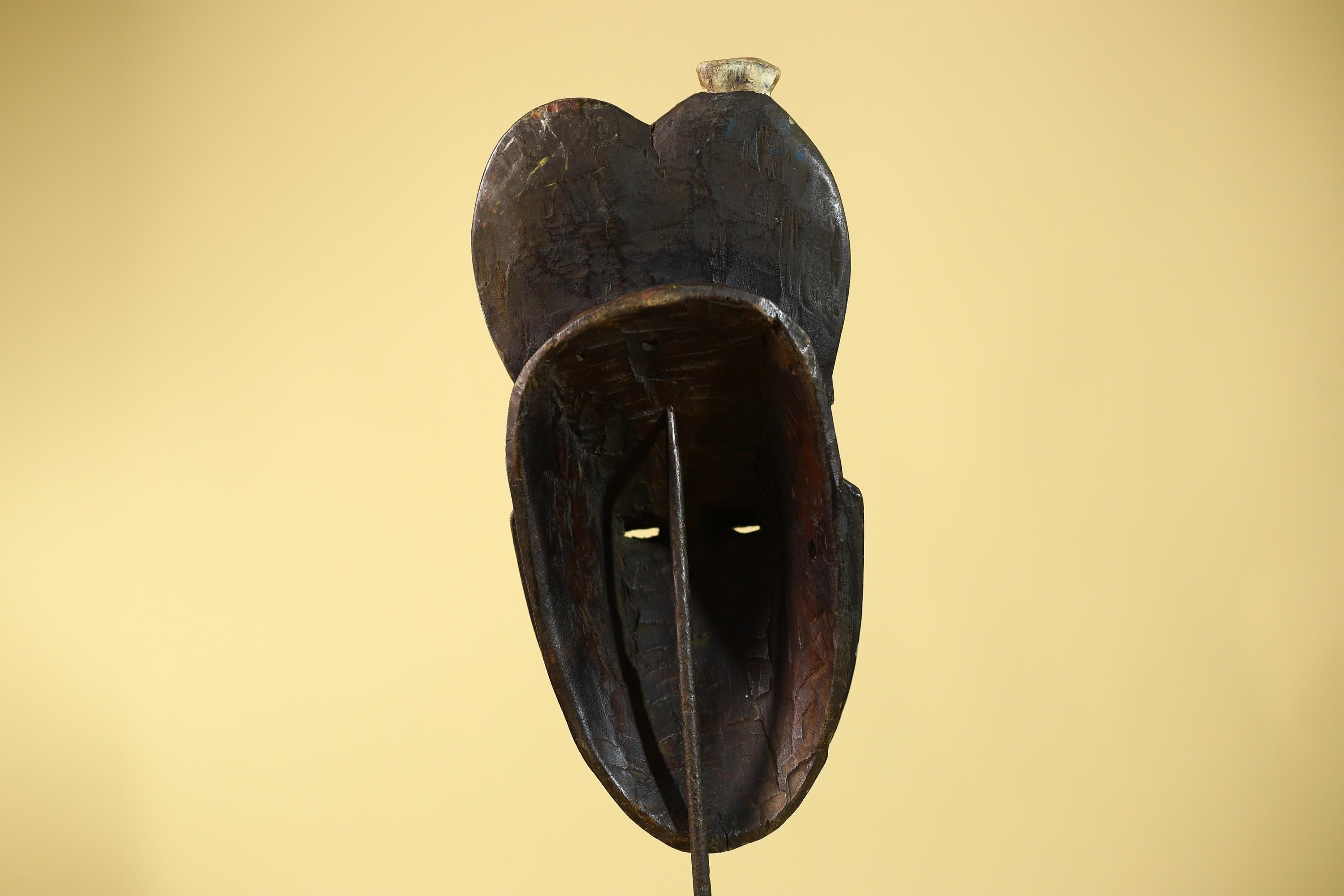 Hand Carved Guro  African Mask Tribal Wall Art: Authentic African Wood Sculpture-G6124