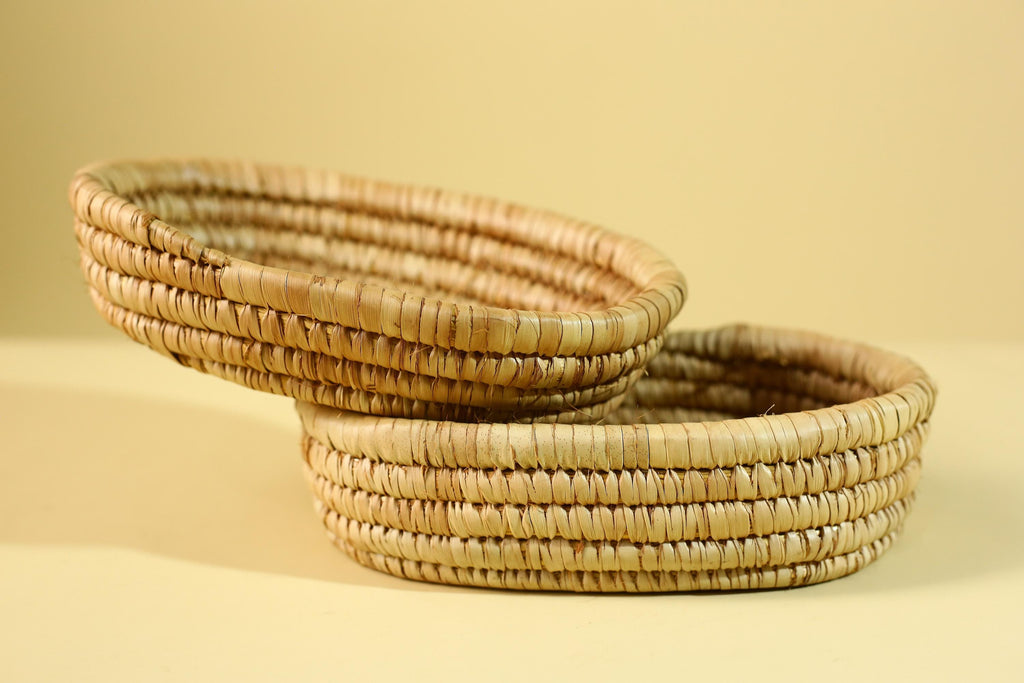 Handwoven African Lidded Basket, Natural Fiber Storage Basket, Tribal Decor-G6219