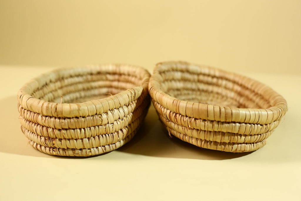 Handwoven African Lidded Basket, Natural Fiber Storage Basket, Tribal Decor-G6219