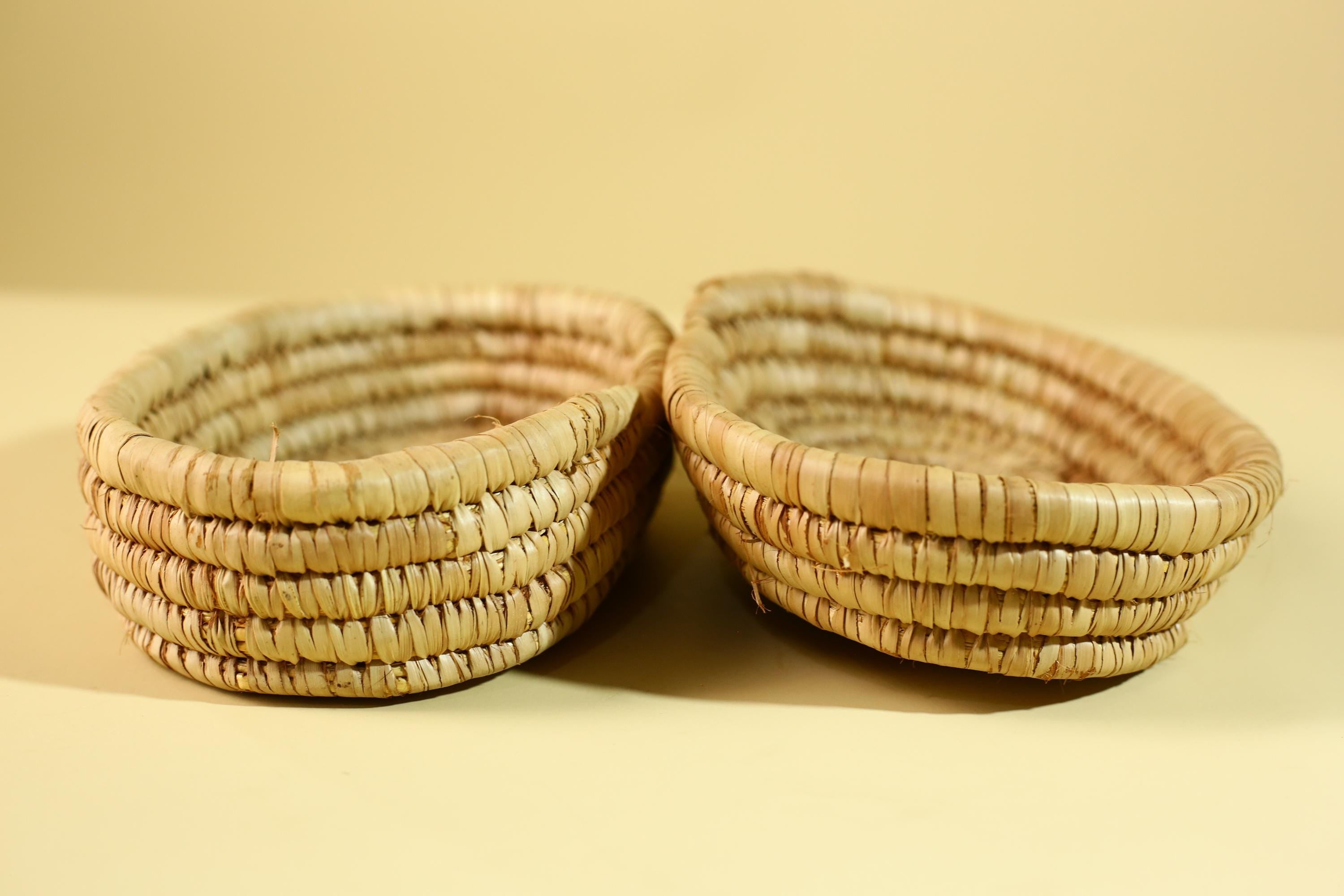 Handwoven African Lidded Basket, Natural Fiber Storage Basket, Tribal Decor-G6219