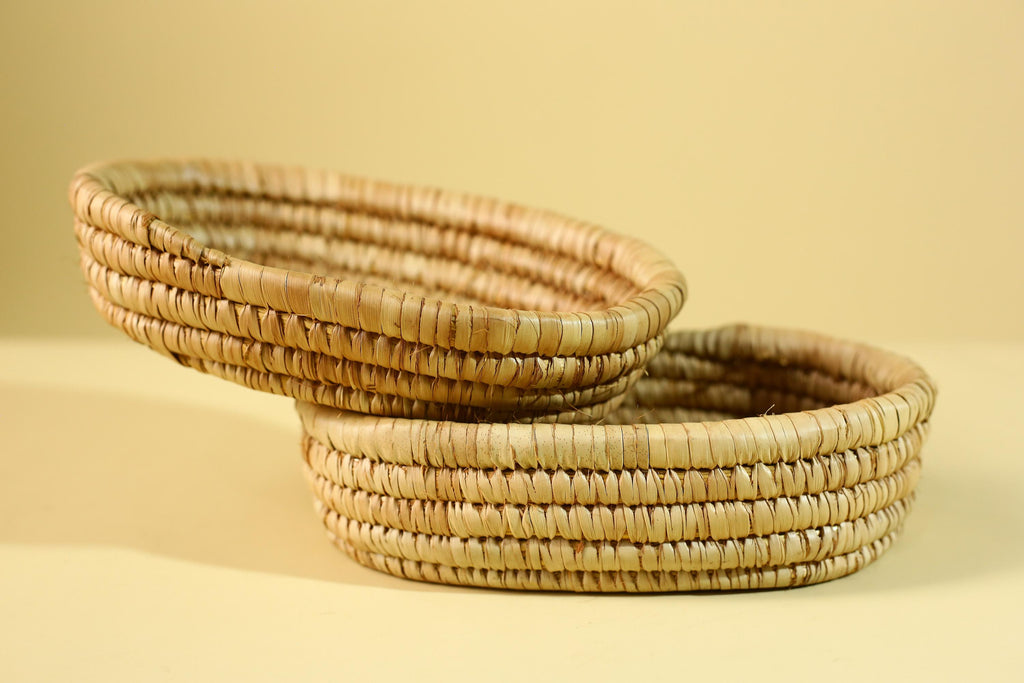 Handwoven African Lidded Basket, Natural Fiber Storage Basket, Tribal Decor-G6219