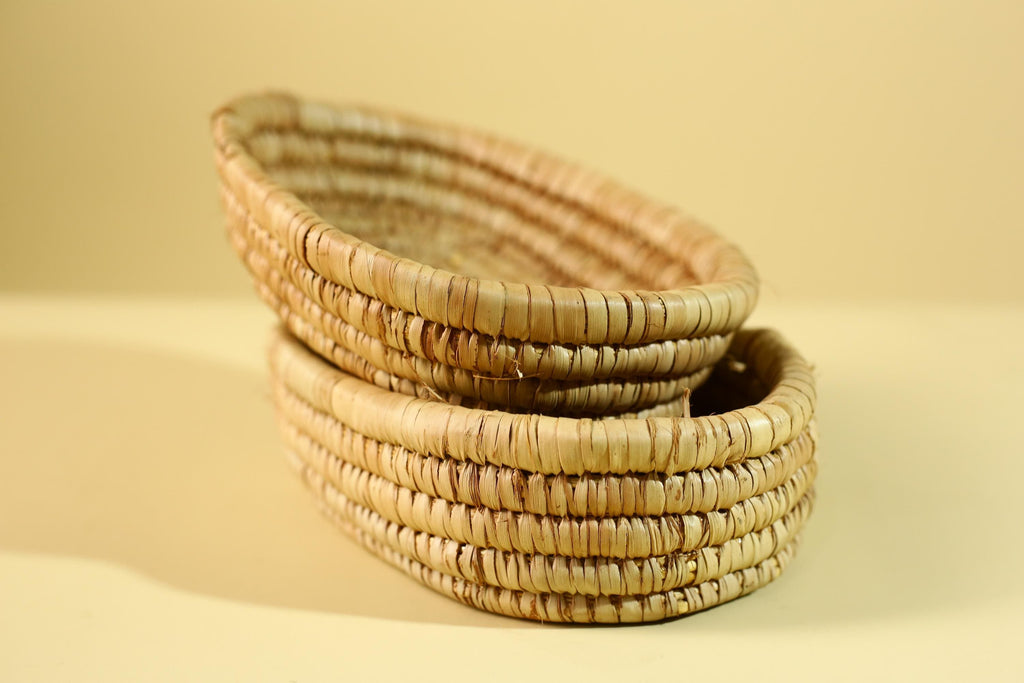 Handwoven African Lidded Basket, Natural Fiber Storage Basket, Tribal Decor-G6219