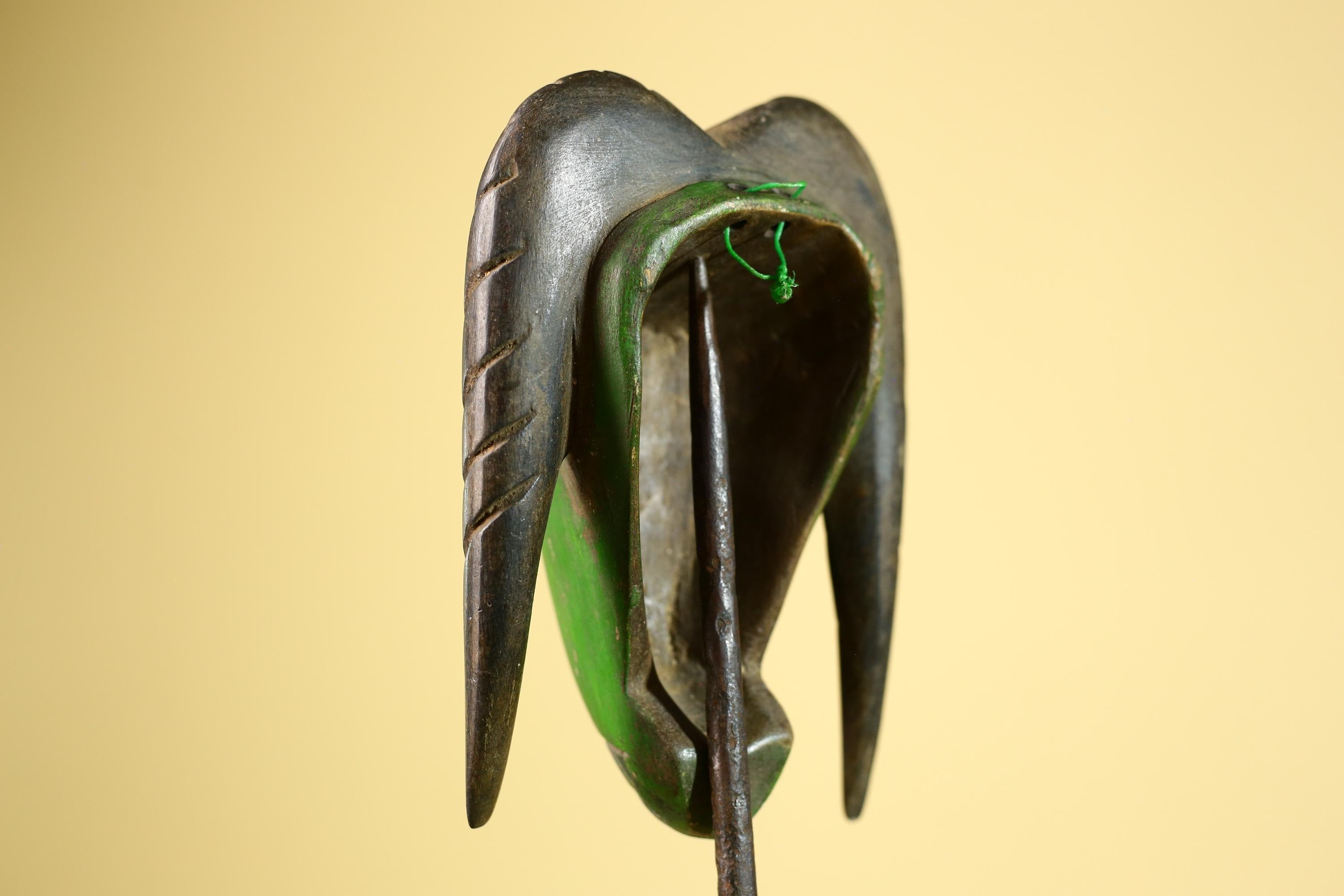 African Antelope Mask- Hand Carved Wooden Tribal Art Wall Decor-G6225