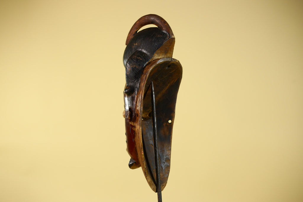 African Mask from the Guro Tribe – Hand Carved Wooden Tribal Art-G6142