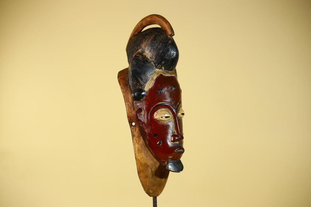 African Mask from the Guro Tribe – Hand Carved Wooden Tribal Art-G6142