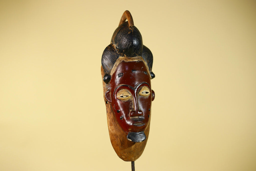 African Mask from the Guro Tribe – Hand Carved Wooden Tribal Art-G6142