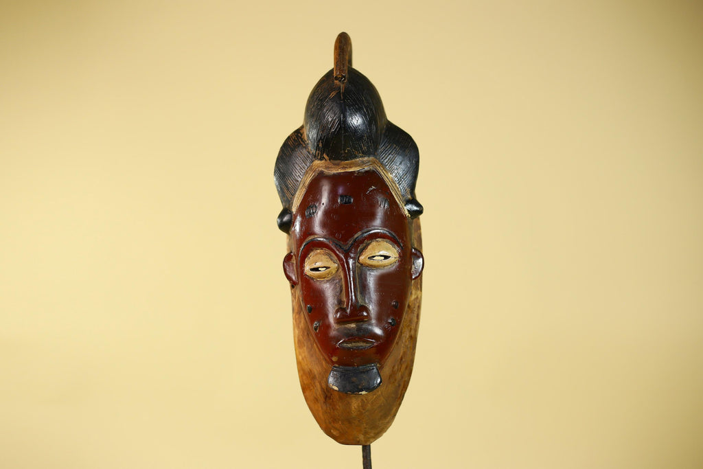 African Mask from the Guro Tribe – Hand Carved Wooden Tribal Art-G6142
